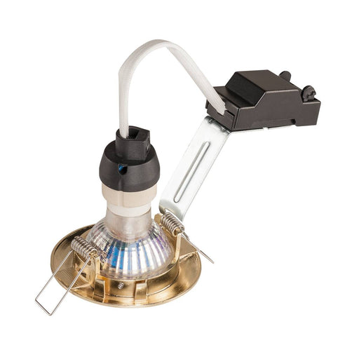 SLV 1000716 PIKA GU10, Recessed ceiling luminaire, non-adjustable, brass, max. 50W - Toplightco