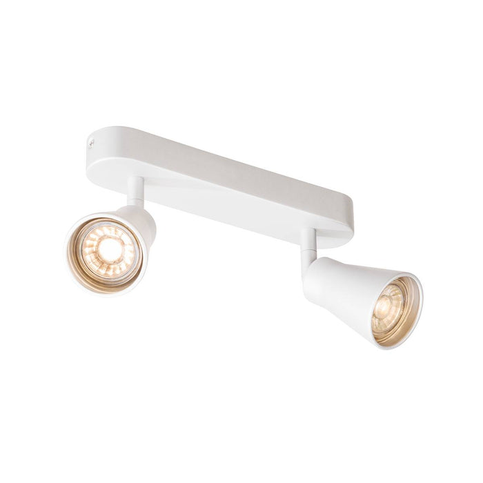 SLV 1000890 AVO CW Double, Indoor surface-mounted wall and ceiling light, GU10, white, max. 50W - Toplightco