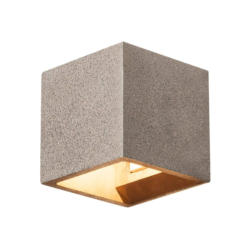 SLV 1000911 SOLID CUBE Wall luminaire, QT14, black sandstone, max. 25W - Toplightco