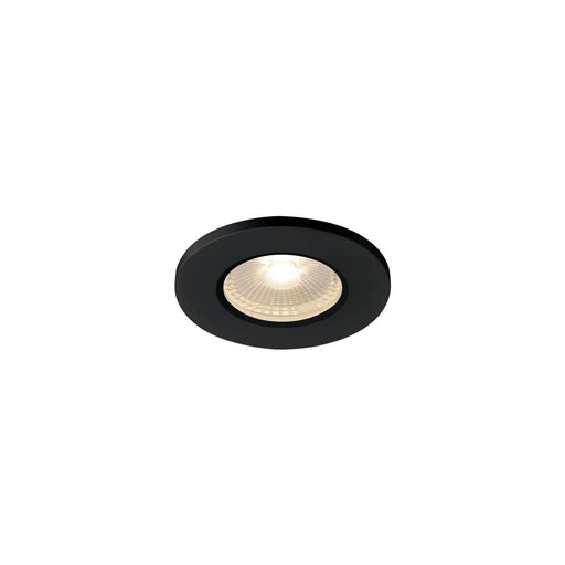 SLV 1001015 KAMUELA ECO LED Fire-rated Recessed ceiling luminaire, black, 3000K, 38°, dimmable, IP65 - Toplightco