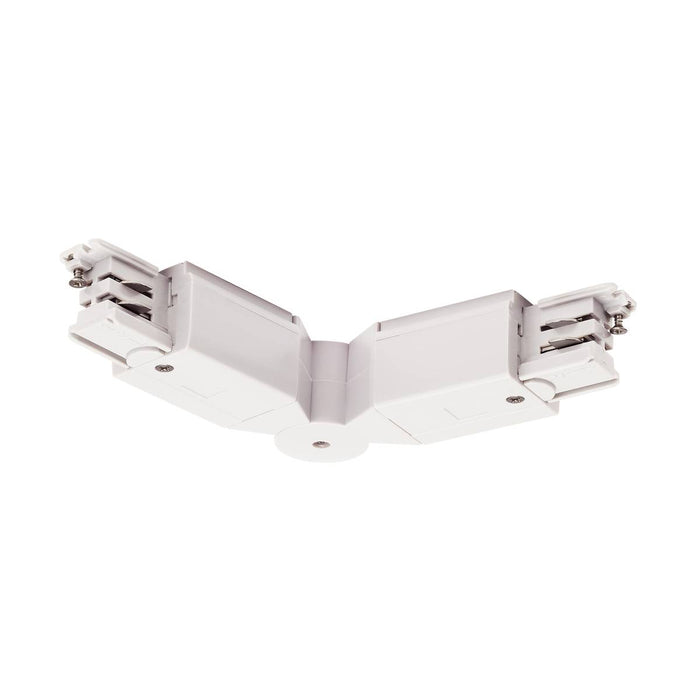 Powergear Adjustable connector for 3-Circuit track, traffic white PRO-M435-W - Toplightco