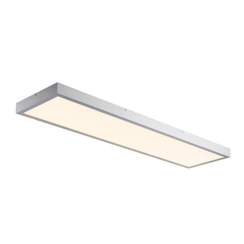 SLV 1001508 PANEL 1200x300mm LED Indoor surface-mounted ceiling light, 3000K, silver-grey - Toplightco