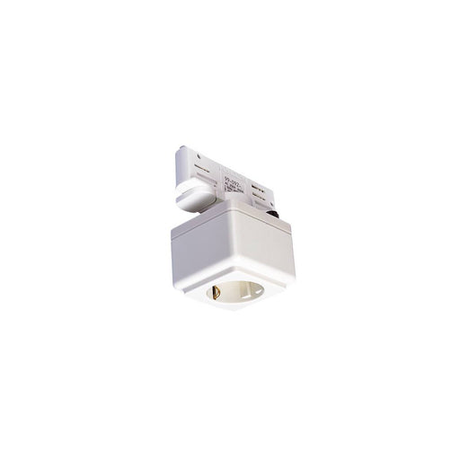SLV 1001525 EUTRAC power socket adapter, traffic white - Toplightco