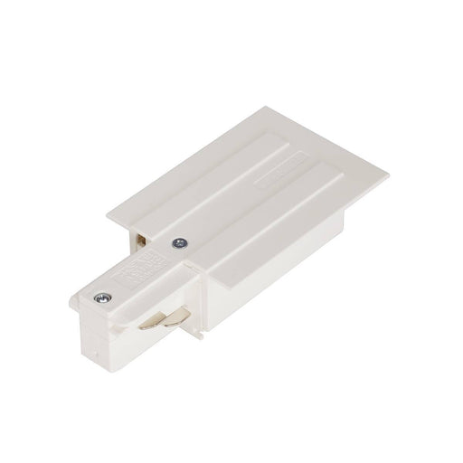 SLV 1001533 EUTRAC feed-in for 3-Circuit recessed track, traffic white, earth left - Toplightco