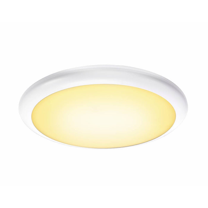 SLV 1001911 Ruba 20 Cw, Led Outdoor Surface-mounted Wall And Ceiling Light, White, Ip65, 3000/4000k - Toplightco