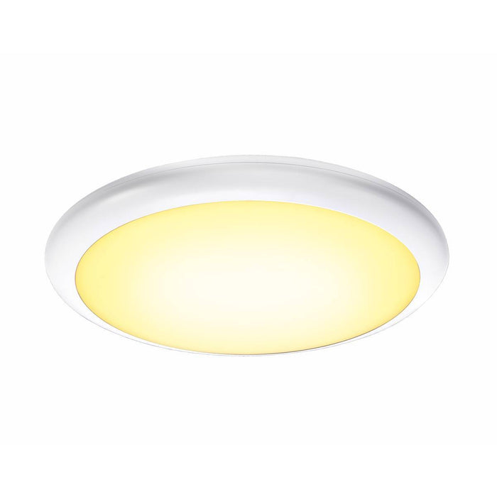 SLV 1001911 Ruba 20 Cw, Led Outdoor Surface-mounted Wall And Ceiling Light, White, Ip65, 3000/4000k - Toplightco