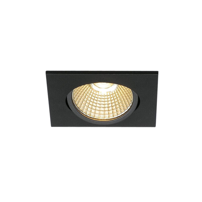SLV 1001991 NEW TRIA angular, LED indoor recessed ceiling light, black, 1800-3000K, 7.2W - Toplightco