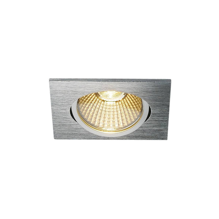 SLV 1001993 NEW TRIA angular, LED indoor recessed ceiling light, brushed aluminium, 1800-3000K 7.2W - Toplightco