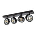 SLV 1002023 KALU CW, indoor surface-mounted wall and ceiling light, quad, ES111 black 4x75W - Toplightco