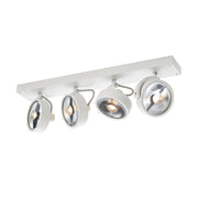 SLV 1002024 KALU CW, indoor surface-mounted wall and ceiling light, quad, ES111 white 4x75W - Toplightco