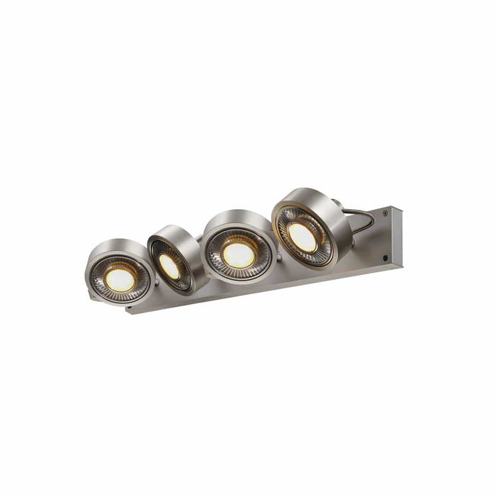 SLV 1002025 KALU CW, indoor surface-mounted wall and ceiling light, quad, ES111 brushed aluminium 4x75W - Toplightco