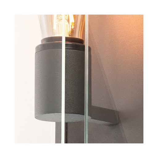 SLV 1002403 QUADRULO WL E27 outdoor surface-mounted wall light, anthracite - Toplightco