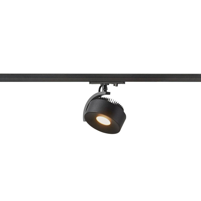 SLV 1002854 1-Circuit KALU TRACK Indoor LED 1-Circuit system luminaire black 3000K including 1 track adapter - Toplightco