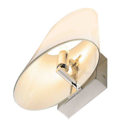 SLV 1002859 COUPA QT14 Indoor LED recessed wall light chrome frosted glass - Toplightco