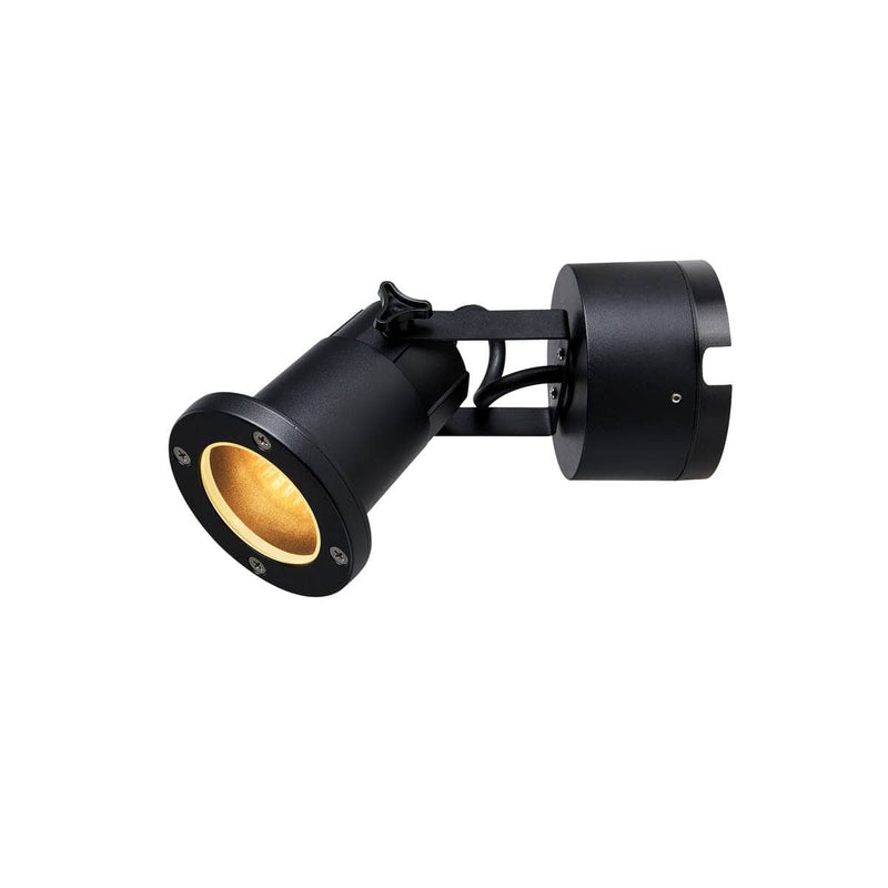 SLV 1002867 NAUTILUS WL GU10 Outdoor surface-mounted wall light black - Toplightco