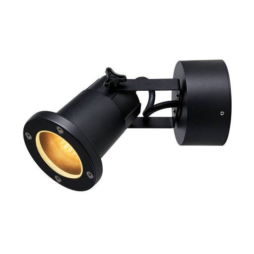 SLV 1002867 NAUTILUS WL GU10 Outdoor surface-mounted wall light black - Toplightco
