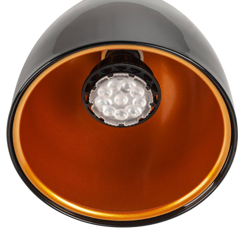 SLV 1002876 3 Circuit PARA CONE 14 GU10 3-Circuit system luminaire black/gold incl. 3-Circuit adapter - Toplightco