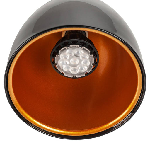 SLV 1002876 3 Circuit PARA CONE 14 GU10 3-Circuit system luminaire black/gold incl. 3-Circuit adapter - Toplightco