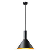 SLV 1002949 PHELIA 275 E27 Indoor pendant black/gold - Toplightco