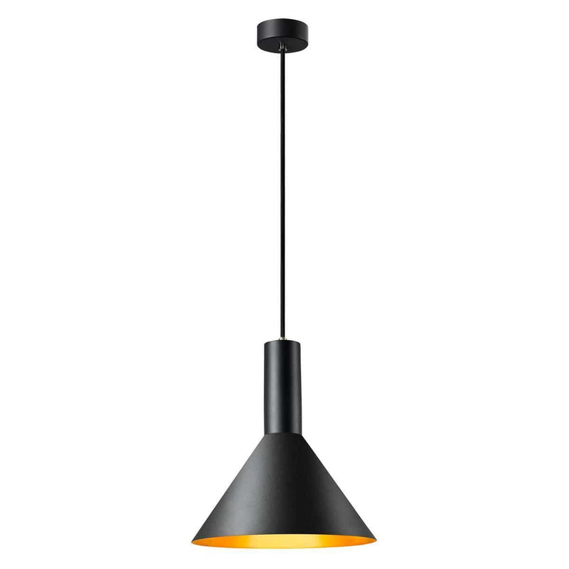 SLV 1002949 PHELIA 275 E27 Indoor pendant black/gold - Toplightco