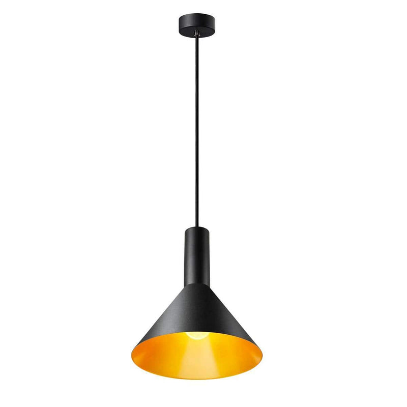 SLV 1002949 PHELIA 275 E27 Indoor pendant black/gold - Toplightco