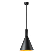 SLV 1002950 PHELIA 280 E27 Indoor pendant black/gold - Toplightco