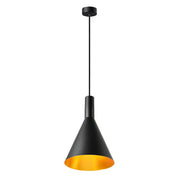 SLV 1002950 PHELIA 280 E27 Indoor pendant black/gold - Toplightco