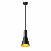SLV 1002951 PHELIA 130 E27 Indoor pendant black/gold - Toplightco