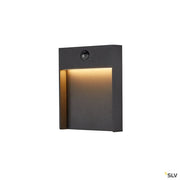 Flatt Sensor Outdoor Led Surface-mounted Wall Light Cct 3000/4000k Ip65 Anthracite - Toplightco