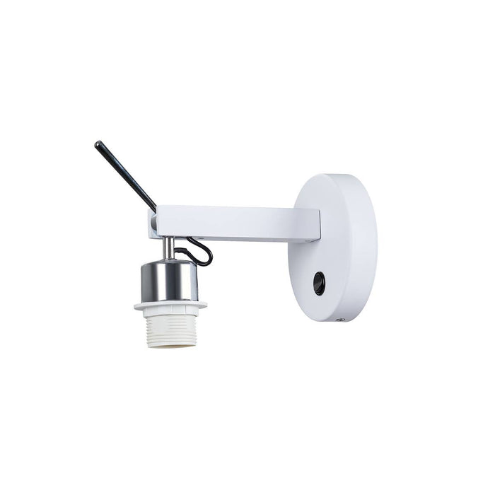 SLV 1003035 FENDA E27 Indoor surface-mounted wall light in white without shade - Toplightco