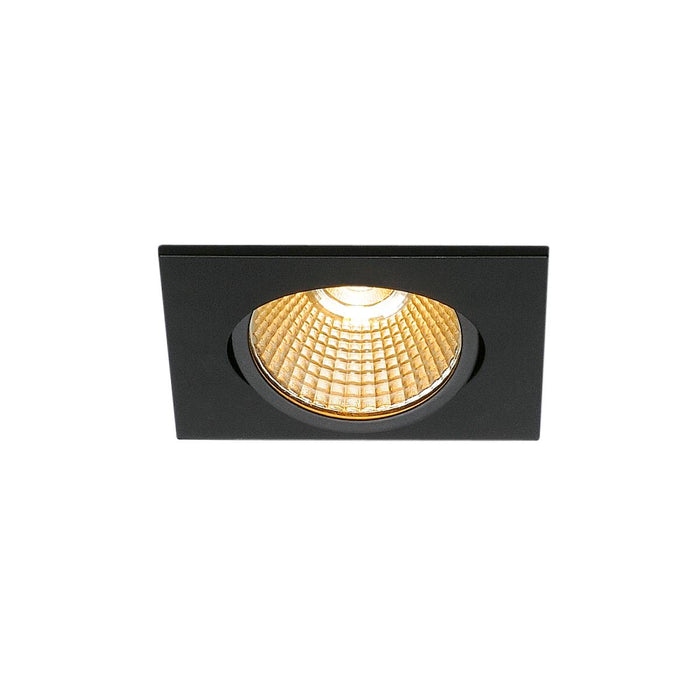 SLV 1003068 NEW TRIA 68 I CS Indoor LED recessed ceiling light black 2700K square - Toplightco