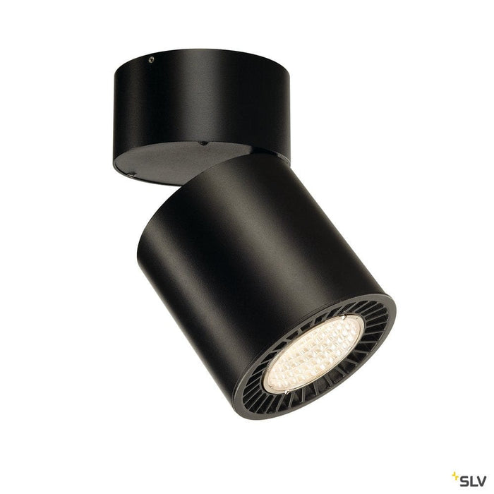 Supros Move Cl Indoor Led Ceiling Mounted Light, Round, Black, 3000k, 60° Reflector, Cri90, 3380lm - Toplightco