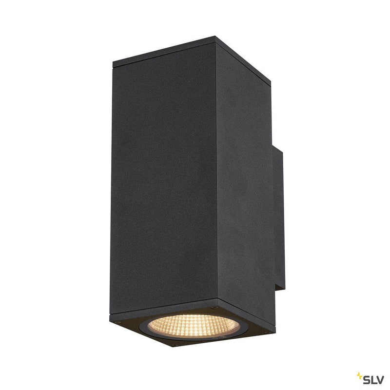 Enola Square Up/down M Outdoor Led Surface-mounted Wall Light Anthracite Cct 3000/4000k - Toplightco
