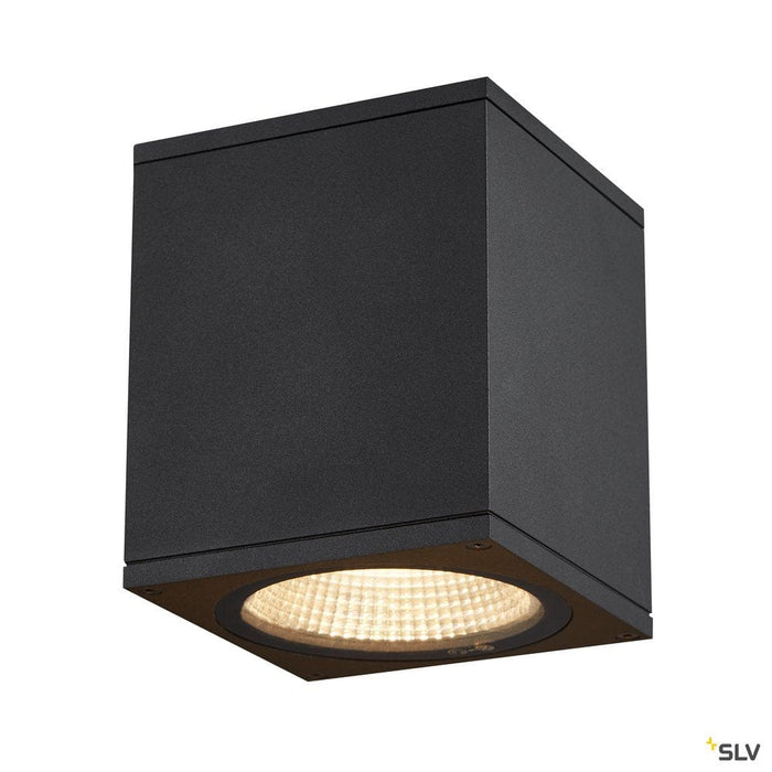 Enola Square M Outdoor Led Surface-mounted Ceiling Light Anthracite Cct 3000/4000k - Toplightco