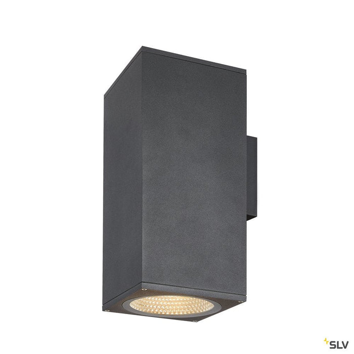 Enola Square Up/down L Outdoor Led Surface-mounted Wall Light Anthracite Cct 3000/4000k - Toplightco