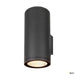 Enola Round Up/down L Outdoor Led Surface-mounted Wall Light Anthracite Cct 3000/4000k - Toplightco