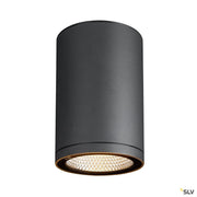 Enola Round L Outdoor Led Surface-mounted Ceiling Light Anthracite Cct 3000/4000k - Toplightco