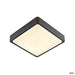 Ainos Square Outdoor Led Surface-mounted Wall And Ceiling Light Anthracite Cct Switch 3000/4000k - Toplightco