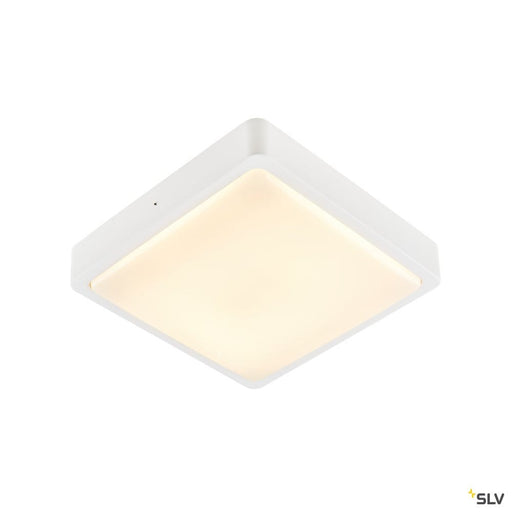 Ainos Square Sensor Outdoor Led Surface-mounted Wall And Ceiling Light White Cct Switch 3000/4000k - Toplightco