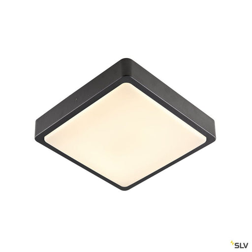Ainos Square Sensor Outdoor Led Surface-mounted Wall And Ceiling Light Anthracite Cct Switch 3000/4000k - Toplightco