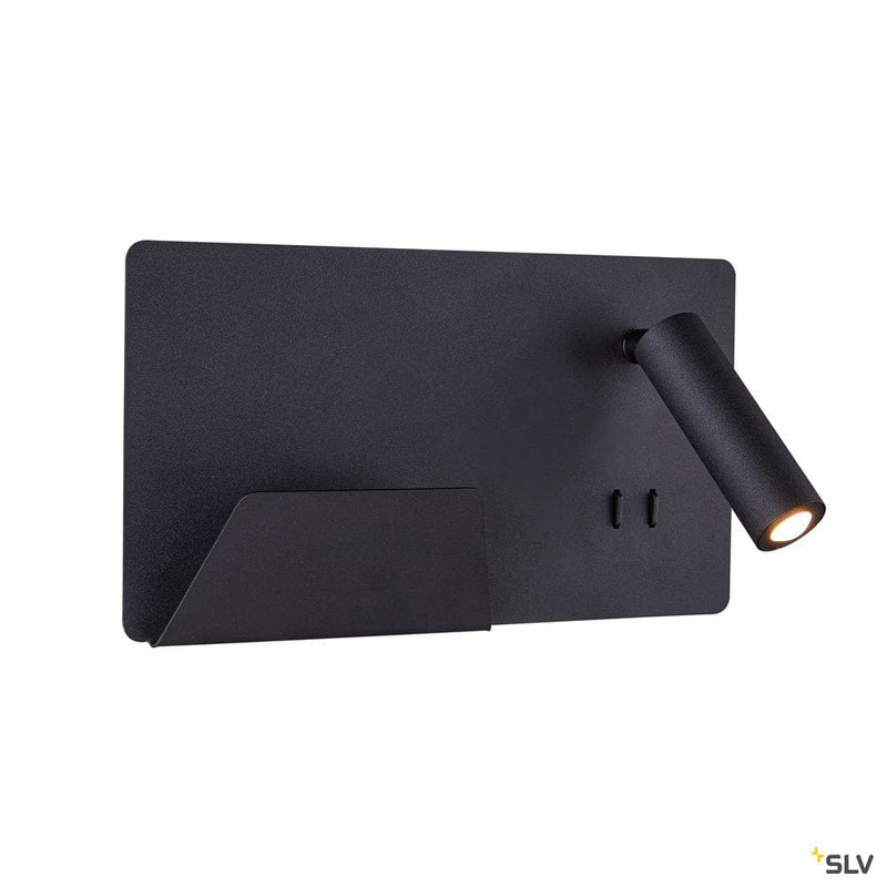 Somnila Spot Indoor Led Surface-mounted Wall Light 3000k Black Version Left Incl. Usb Connection - Toplightco