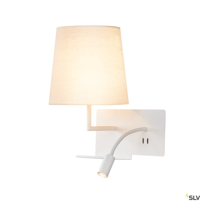 Somnila Flex Indoor Led Surface-mounted Wall Light 3000k White Version Left Incl. Usb Connection - Toplightco