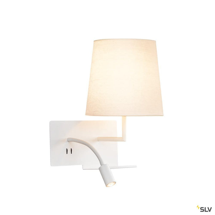 Somnila Flex Indoor Led Surface-mounted Wall Light 3000k White Version Right Incl. Usb Connection - Toplightco