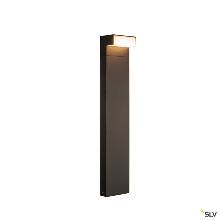 L-line Out 80 Fl Pole, Outdoor Led Free-standing Light Horizontal Anthracite Cct Switch 3000/4000k - Toplightco