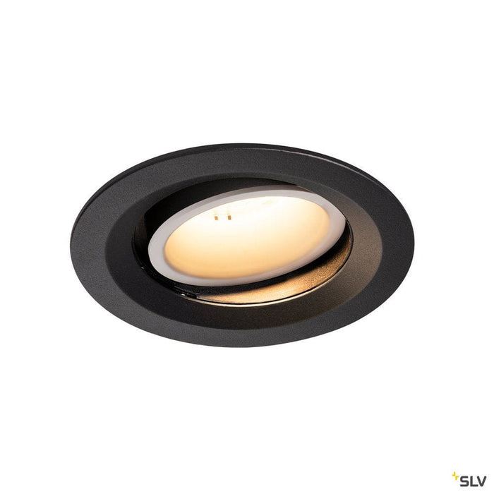 Numinos Dl M, Indoor Led Recessed Ceiling Light Black/white 3000k 20° Gimballed, Rotating And Pivoting - Toplightco