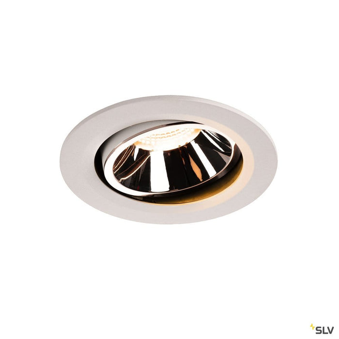 Numinos Dl L, Indoor Led Recessed Ceiling Light White/chrome 2700k 40° Gimballed, Rotating And Pivoting - Toplightco