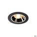 Numinos Dl S, Indoor Led Recessed Ceiling Light Black/chrome 3000k 55° - Toplightco