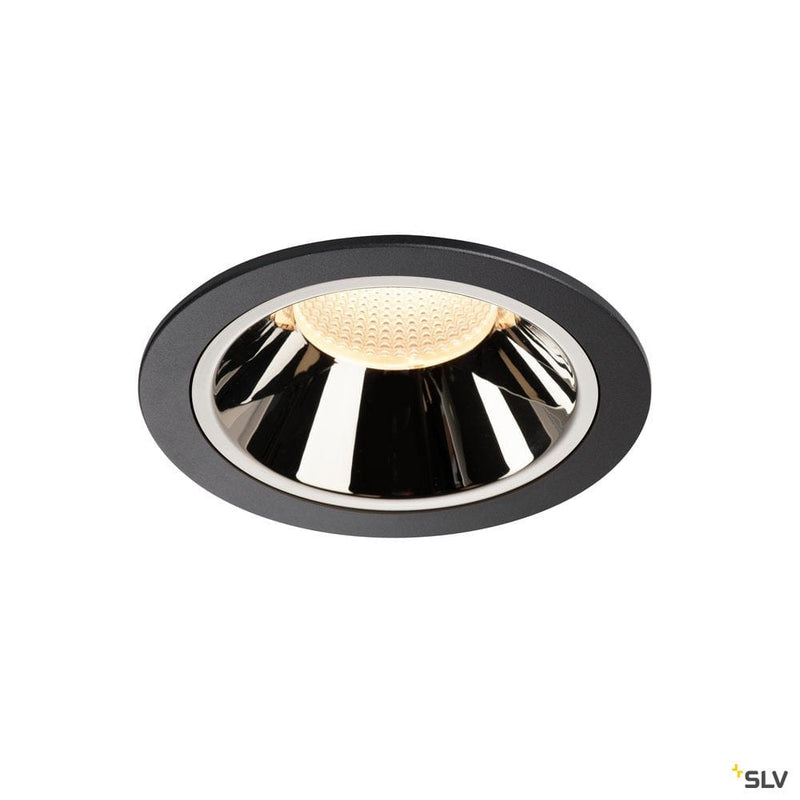 Numinos Dl Xl, Indoor Led Recessed Ceiling Light Black/chrome 3000k 55° - Toplightco