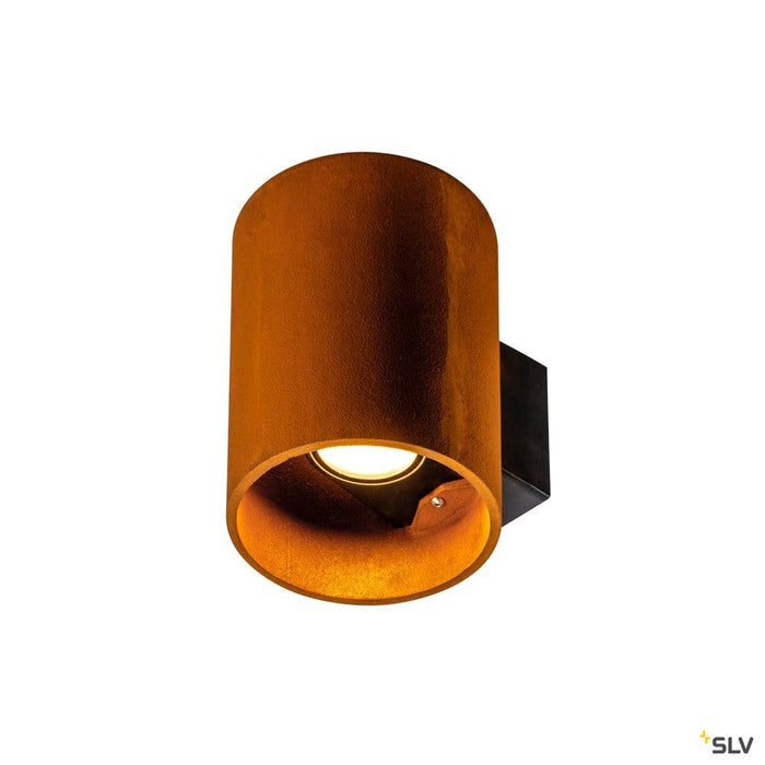 Rusty® Up/down, Outdoor Led Surface-mounted Wall Light Round Rust Cct Switch 3000/4000k - Toplightco