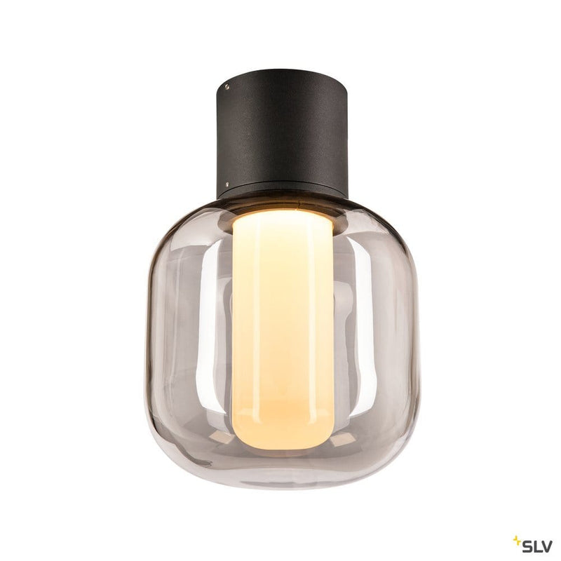 Ovalisk Cl, Led Outdoor Ceiling-mounted Ceiling Light Anthracite Cct Switch 3000/4000k - Toplightco